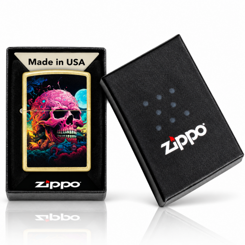 ZIPPO SPACE SKULL