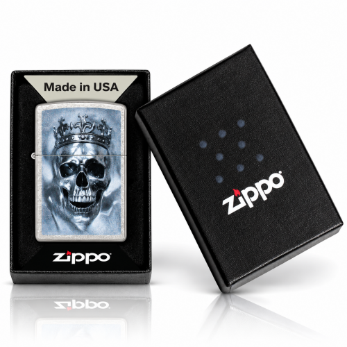 ZIPPO METALLIC SKULL
