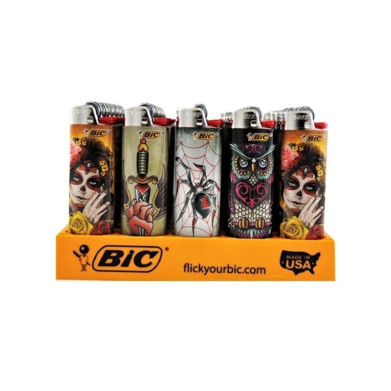 (50x) BIC LIGHTERS - TATTOOS