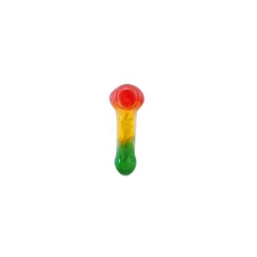 PYREX PIPE 4.5" 100gr Rasta color