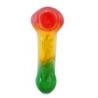 PYREX PIPE 4.5" 100gr Rasta color