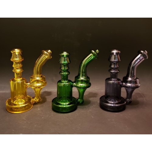 Colored Recycler bong 5''