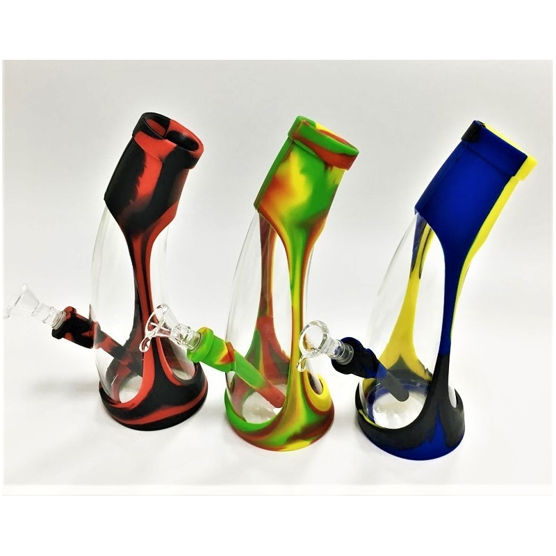 Silicone Glass Bong 9" 420 Panda distribution