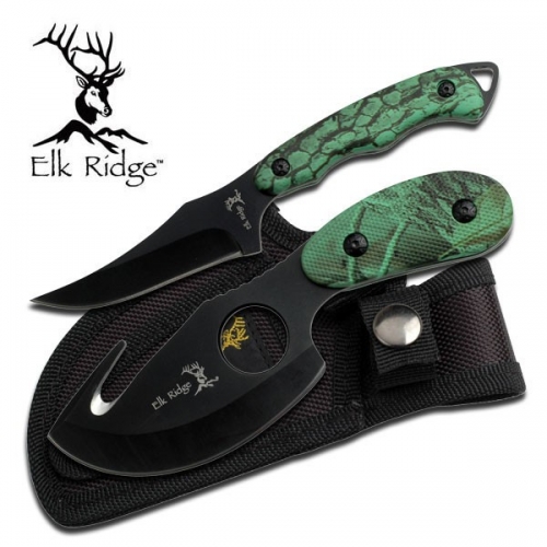 Elk Ridge SET DE COUTEAU DE CHASSE DE 2 PIÈCES