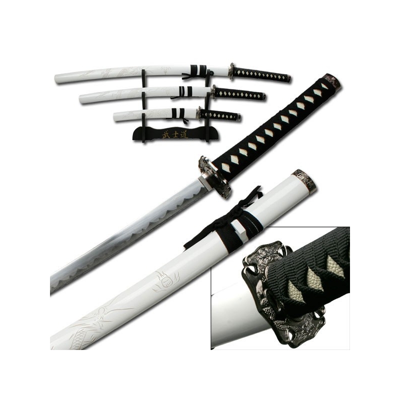 SAMURAI SWORD SET 40.5" OVERALL, 3 PIECE SET