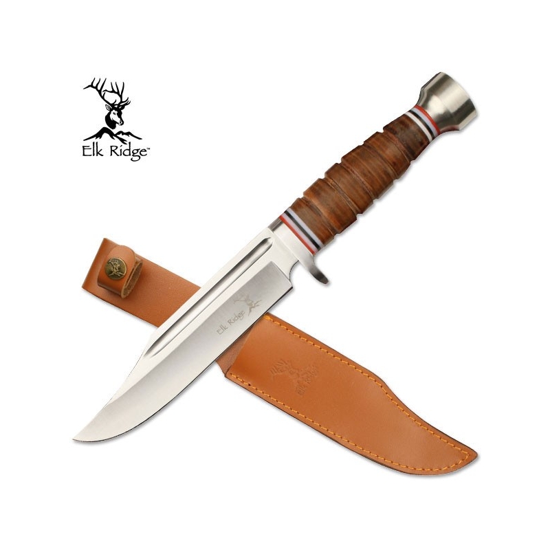 Elk RidgeCOUTEAU À LAME FIXE 12 "GLOBAL
