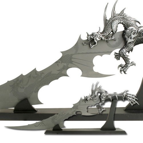 26" PRÉSENTOIRE DE COUTEAU FANTASY DRAGON