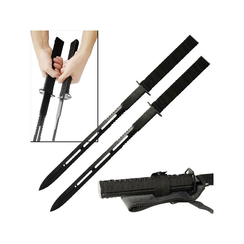 NINJA SWORD 25" OVERALL, TWIN SWORD