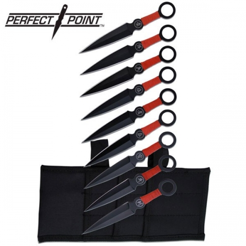 (9x) 6.25" PERFECT POINT THROWING KNIFE SET