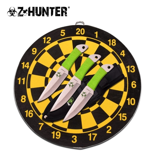 Z HUNTER JEU DE COUTEAUX À LANCER 6.5 "GLOBAL