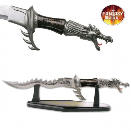 24" FANTASY MASTER FANTASY DRAGON KNIFE + STAND