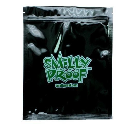(10X) BLACK SMELLYPROOF BAGGIES LARGE 10*8.5''