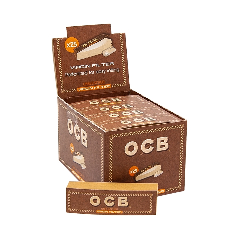 OCB VIRGIN UNBLEACHED TIPS