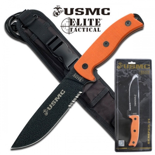 12" US MARINES FIXED BLADE KNIFE