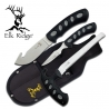 3 PIECE ELK RIDGE HUNTING KNIFE SET