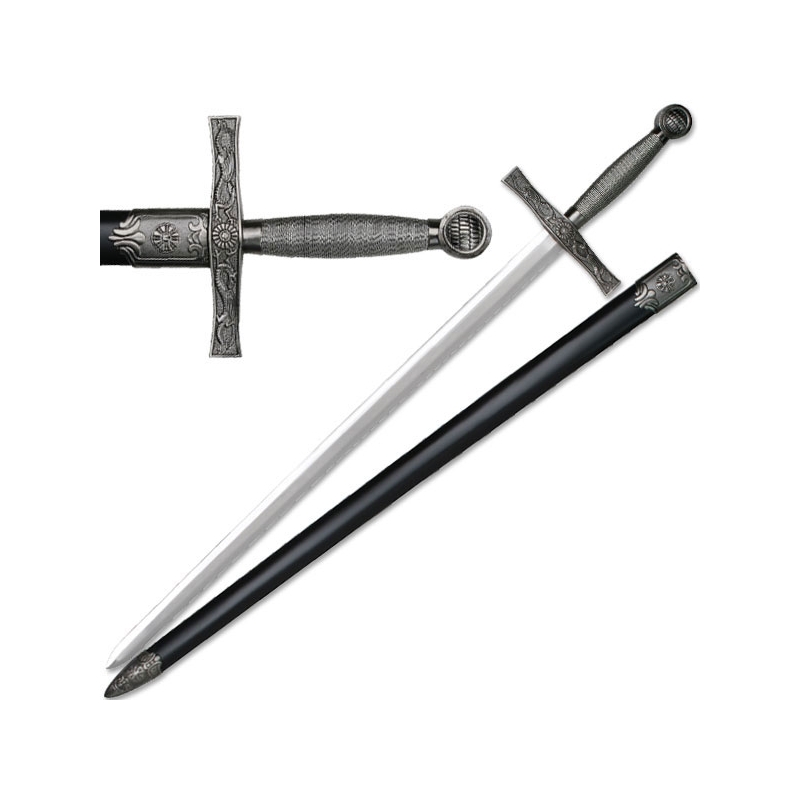 39" ÉPÉE MEDIEVALE + FOURREAU