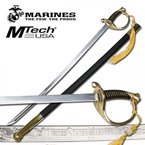 39" US MARINES SWORD + SCABBARD