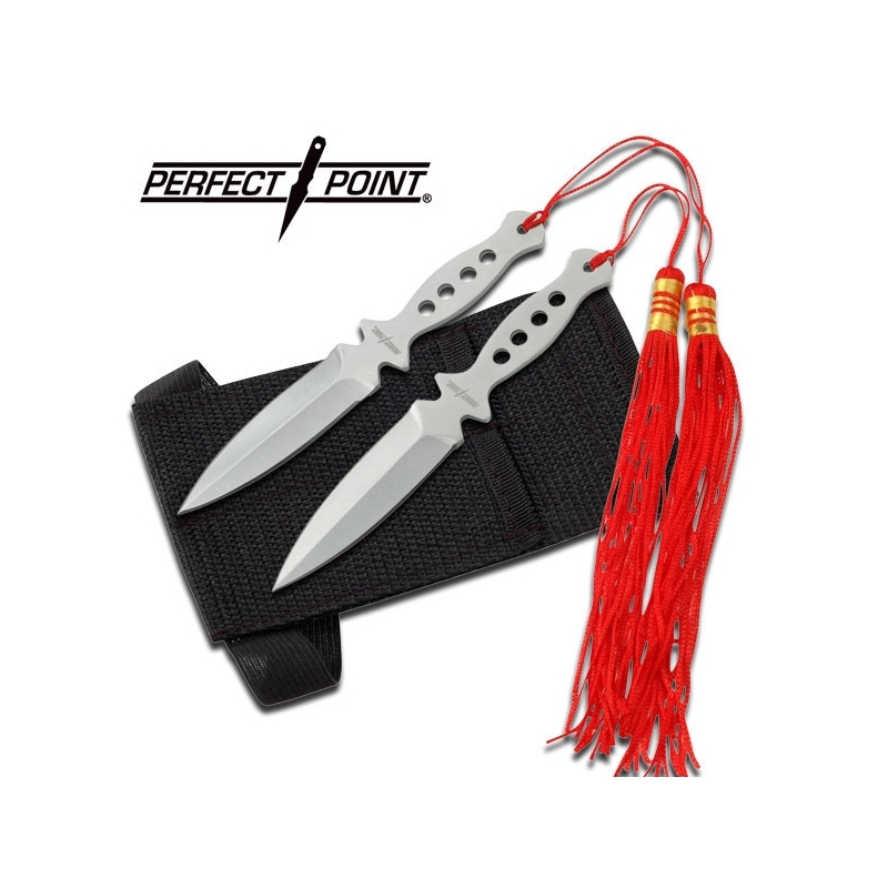 (2x) 5.25" PERFECT POINT THROWING KNIFE SET
