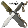 COUTEAU DE SURVIE SURVIVOR 12" OVERALL