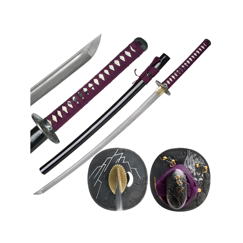 Ten Ryu ÉPÉE DE SAMOURAI FORGÉE À LA MAIN 40,5 "GLOBAL